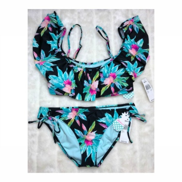 Raisins Black Floral Bikini - Picture 3 of 8